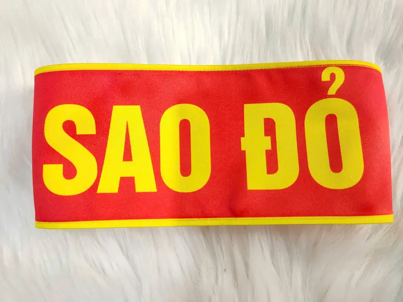 BĂNG ĐEO TAY SAO ĐỎ - CHẤT IN KHÔNG BONG TRÓC 2