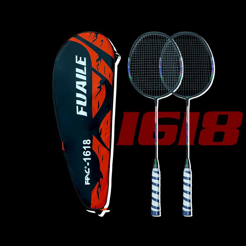 Bộ 2 Vợt Cầu Lông King - 1618 Khung Hợp Kim Cao Cấp Bền Bỉ Cán Vợt Cacbon Bi