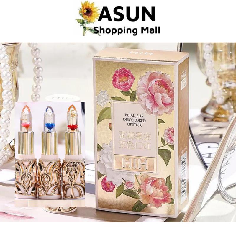 [HIH] Son Dưỡng HIH Thạch Cánh Hoa Đổi Màu Theo Nhiệt Độ Petal Jelly Lipstick 3.8g Cosmetic Trang Điểm Cosmetic Trang Điểm Mỹ Phẩm Son Môi Nữ vỏ  son
