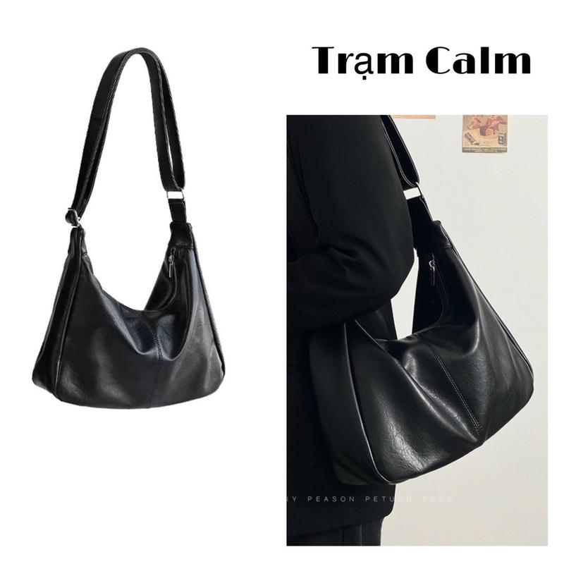 @tramcalm- Túi xách da size nhỏ nam/nữ cơ bản