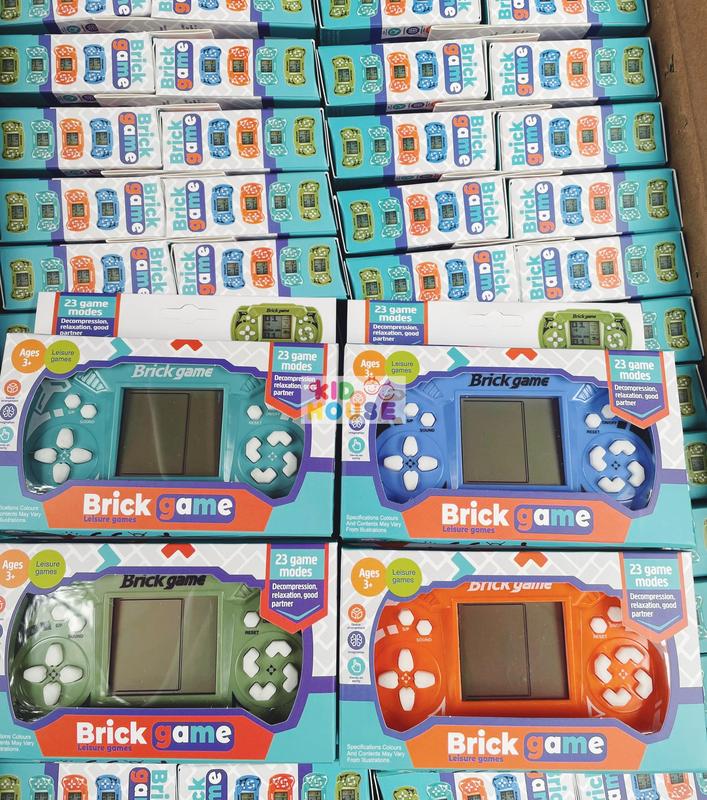 (Tặng pin) Máy bấm điện tử xếp gạch cầm tay, máy chơi game cầm tay xếp hình Brick Game kèm pin, trò chơi xếp gạch huyền thoại