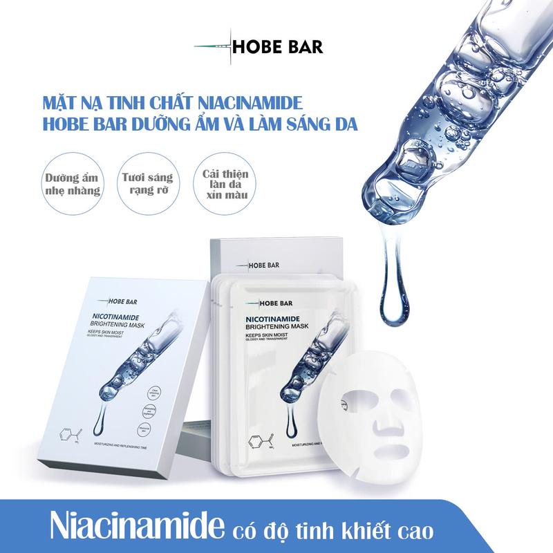 Mặt Nạ Tinh Chất Niacinamide HOBE BAR Hỗ Trợ Dưỡng Sáng Và Chăm Sóc Da (5 miếng/hộp)