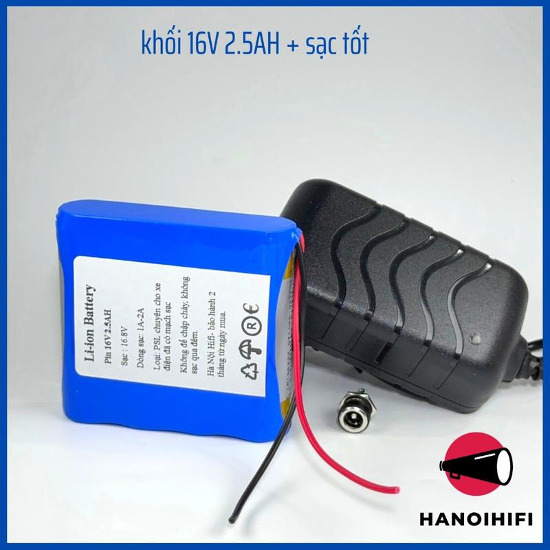 Khối pin 16v 4s, khối pin Lishen dung lượng chuẩn xả cao cho loa, đèn, máy trợ giảng