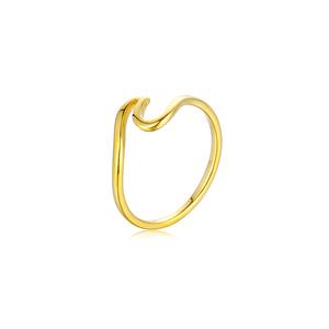 Minimalist Stainless Steel Ring with Zigzag Waves for Women Non Tarnish Hypoallergenic Couple Ring Gift for gf for Engagement Wedding jade pendant necklace part zodiac sign clover orchid mother child poison tree igorot 20 chain mini pcs friendship chinese