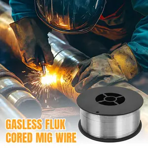 Kawat Las Tanpa Gas MIG 0.8mm / 1.0mm Flux Core Wire E71T-GS Kawat Las Gasless Self Shielded FCW Untuk Mesin MIG CO2 Las Baja Besi