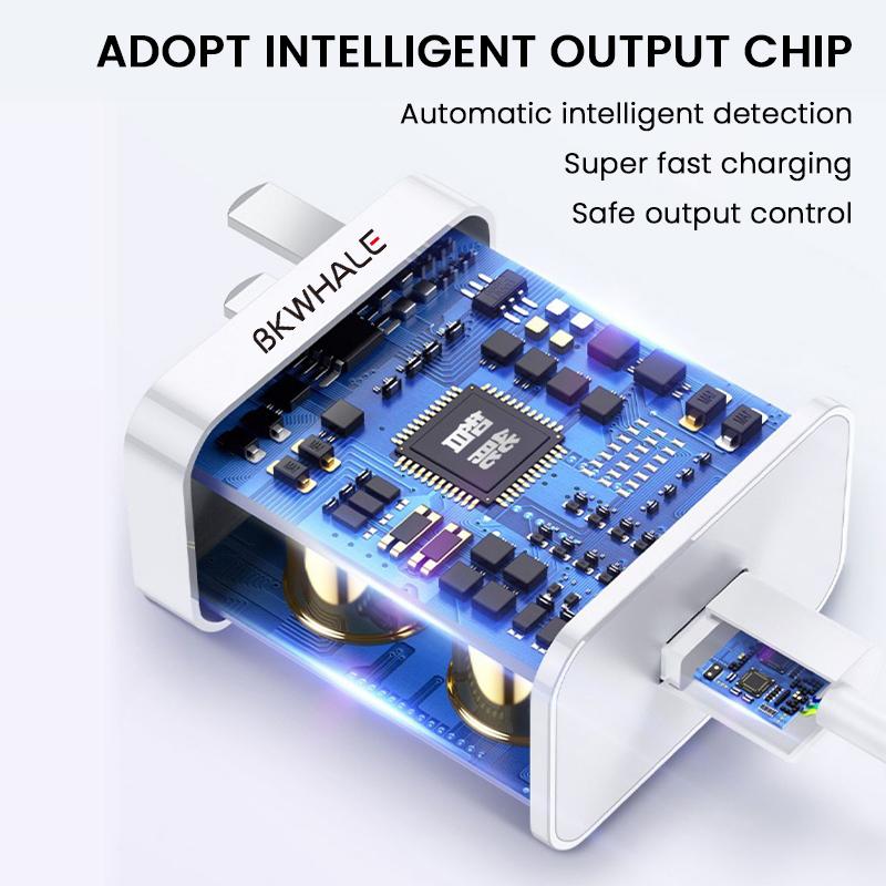 Bộ sạc nhanh, BKWHALE, 33W, Super VOOC, Cáp Type-C, Thích hợp cho OPPO Reno4, Reno3, Reno 3pro, K3, Realme X2, A95 / A94 / F19, Cáp sạc 5