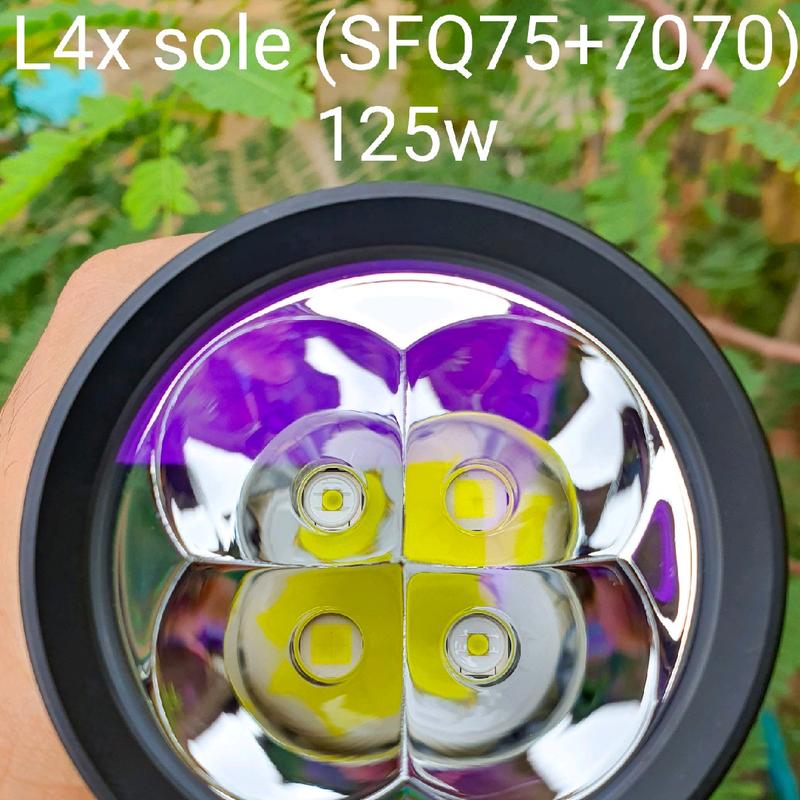 đèn trợ sáng xe máy l4x SFT40 /sst40 công suất 65w-125w Led sáng mạnh 1