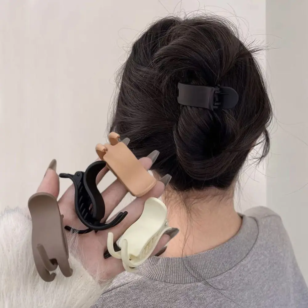 Fashion Simple Ponytail Hair Clip Solid Color Headdress Hairpin Headwear Hair Accessories Barrette Women