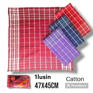 1lusin lap serbet 47×45cm semi catton Dapur polytex random