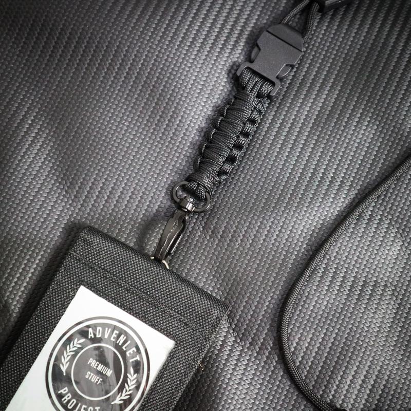 Lanyard ID Card Kanvas Tactical Militer Polri Tali Paracord Premium 4