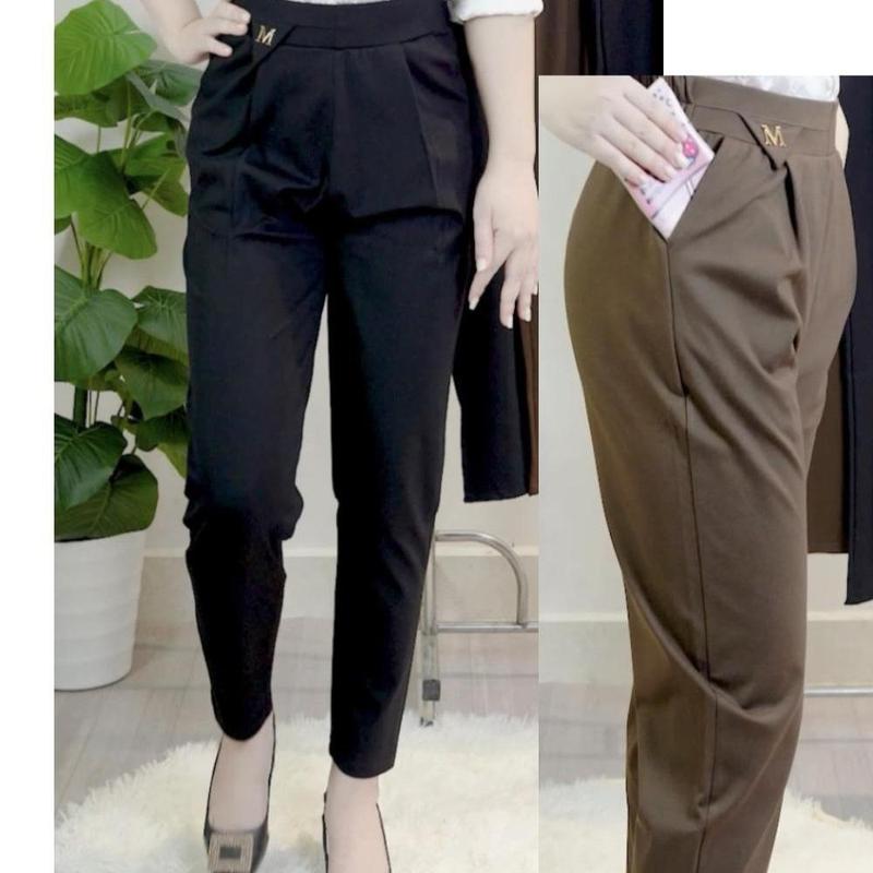 Quần_Baggy_logo_chữ_M Quần Baggy LoGo Chữ M. Quần baggy nữ. Quần THỜI TRANG công sở. Chất vải Umi Hàn CAO CẤP. Quần co giãn mặc Thoải mái Pants Women Màu Đen Ong Denim 0