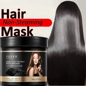 Hair Mask Smoothing Masker Keratin Treatmen Rambut Rusak dan Kering Rontok Ala Korea Lembut Wangi Menyehatkan Sampai Meluruskan 500g