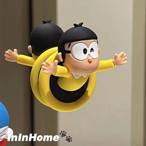 Tuala Bilik Mandi Cangkuk Doraemon, Model Baharu, Cangkuk Gantung Pelbagai Fungsi Tanpa Tebuk, Reka Bentuk Comel Supplies