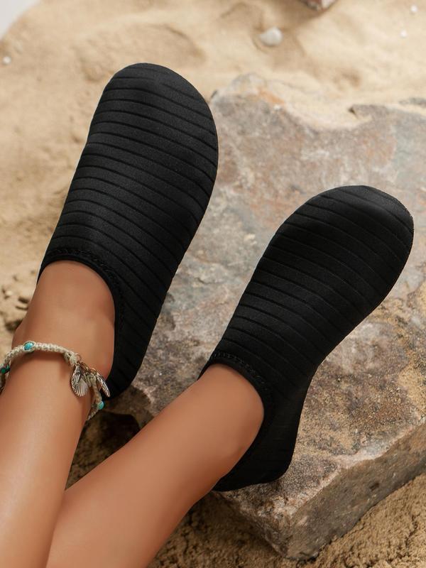Summer 2024 Women's Minimalist Striped Pattern Water Shoes, Sporty Breathable Soft Sole Water Shoes for Beach, Non-slip Quick Dry Water Shoes for Swimming, Yoga, Outdoor Sports 5