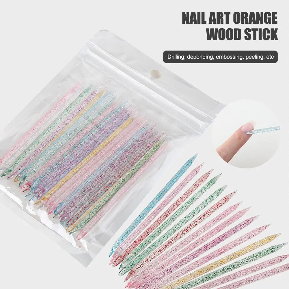 Wearing Nail Tool Kit Mani Tool Kit Jelly Glue Stick Set 4-piece Nail Cleaning File I8E7