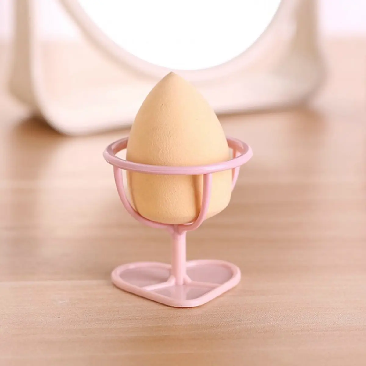 Makeup Egg Tray Portable Makeup Sponge Holder Reusable Makeup Egg Drying Bracket Cute Heart Shaped Makeup Egg Tray for Girls Women Travel Bedroom Dorm 4zJ23