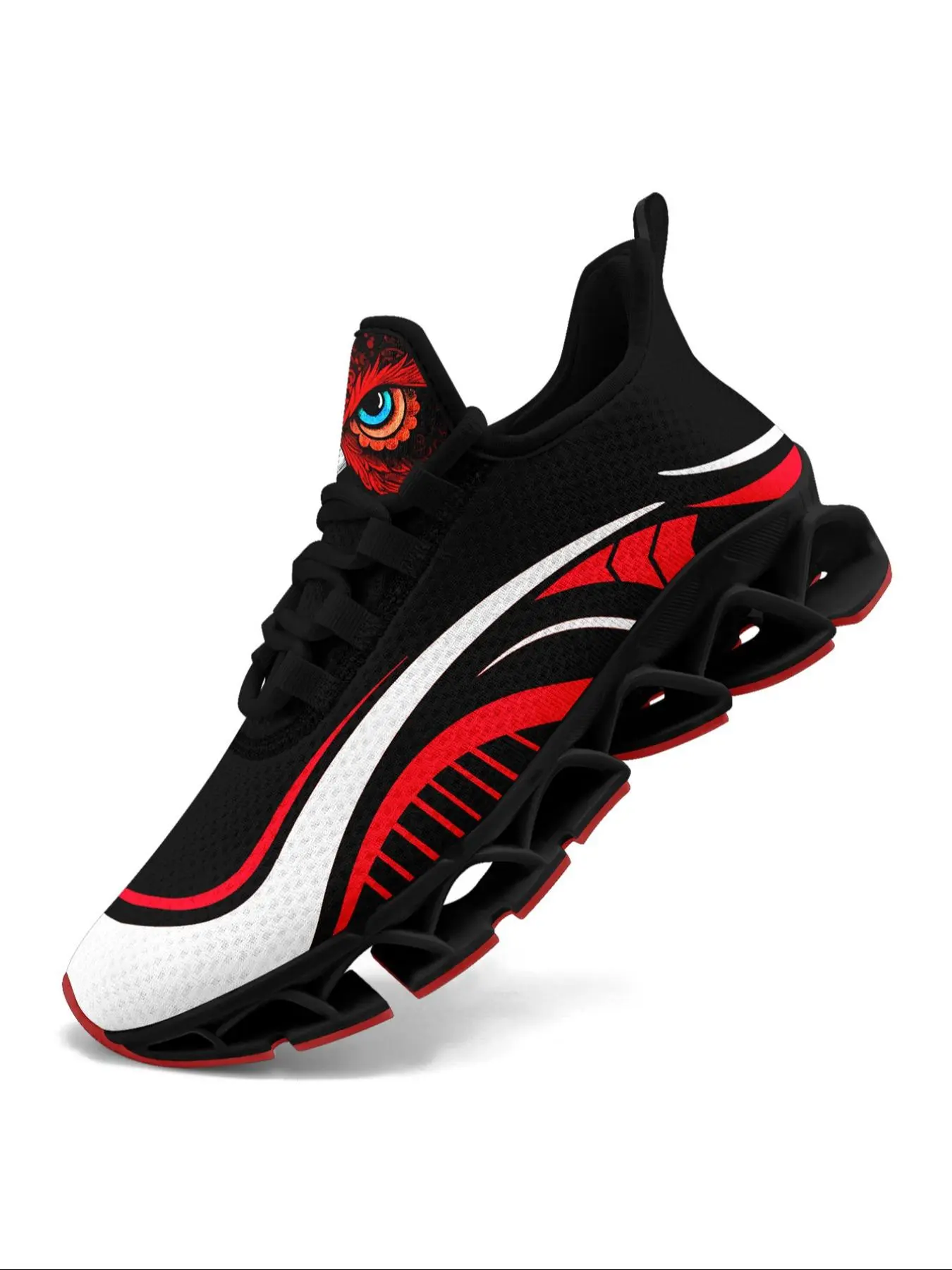 Men's Fashionable Blade Sole Sneakers, Casual Comfortable Breathable Sports Running Shoes, Male All-match Round Toe Shoes for Daily Wear
