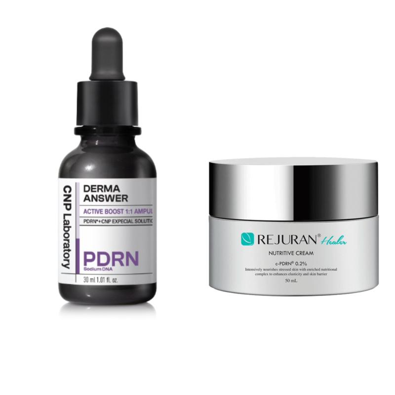Combo dưỡng da căng bóng : Serum PDRN CNP 30ml + Kem dưỡng PDRN Rejuran 50ml