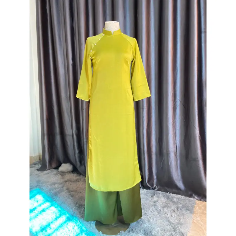 Áo dài cách tân BIG SIZE dáng xuông lụa tây thi cao cấp kèm quần 6