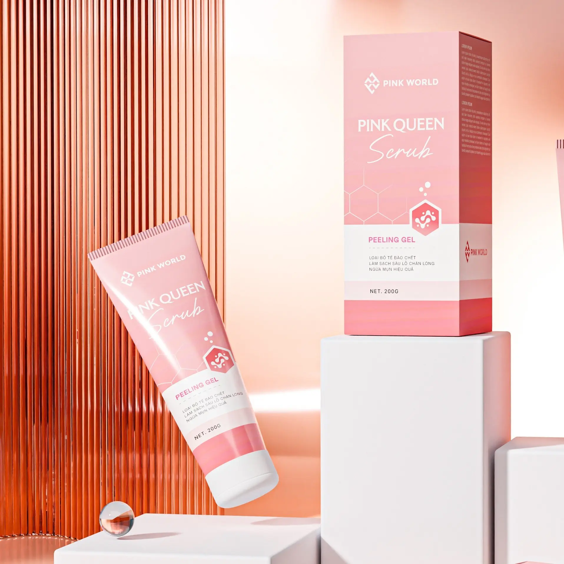 Gel tẩy tế bào chết cho da Pink Queen Scrub