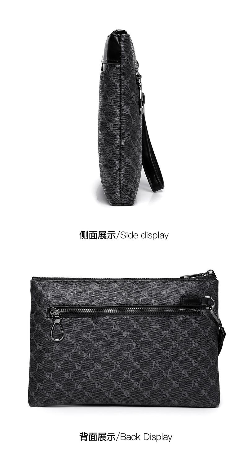Product Introduction of Women's Handbag Bag Men's Clutch Large Capacity Handbag Envelope Bag Casual Fashion Small Bag Clip Bag Trendy Bag Clutch 16