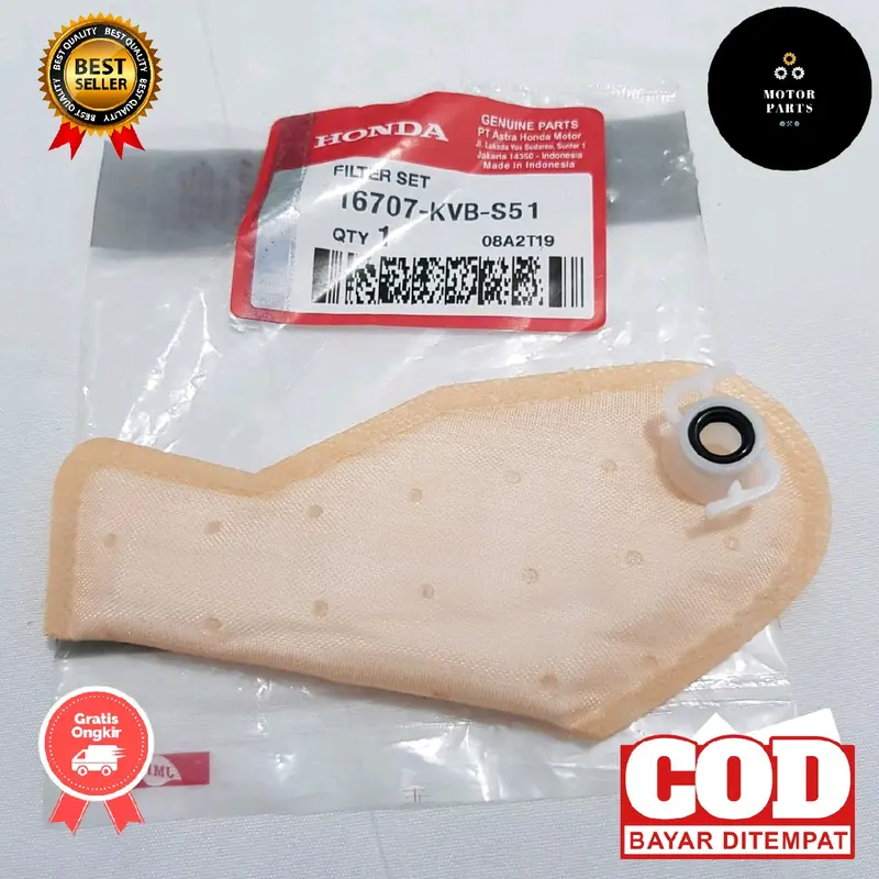 Honda (Beat Fi - Vario 110 - Scoopy Fi/Esp - Spacy - Supra GTR) Filter Set Saringan Bensin KVB Motor Foto Motorcycle 1