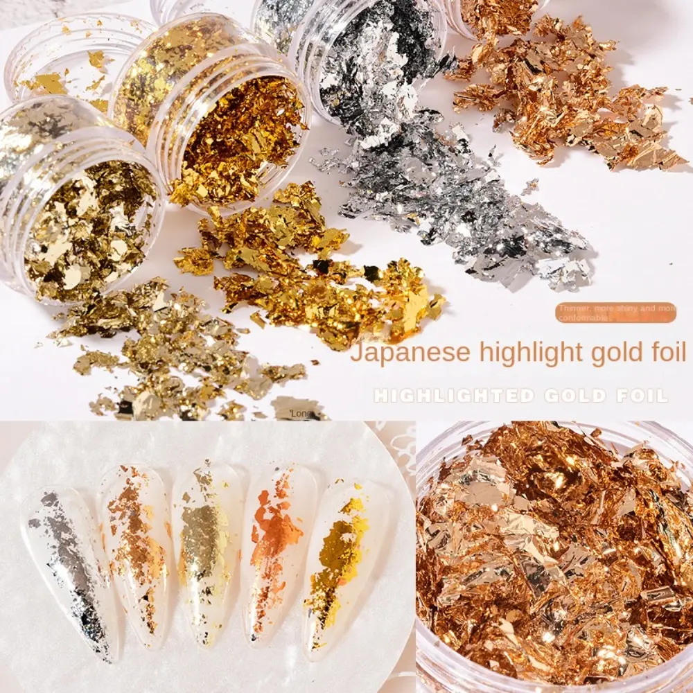 DIY Nail Accessory Foil Nail Decoration Fragment Glitter Nail Art Charm Gift Sequin Nail Art Decoration Manicure Design