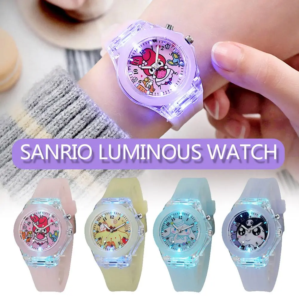 New Luminous Student Watch Cute Cartoon Silicone LED Watch S8M6
