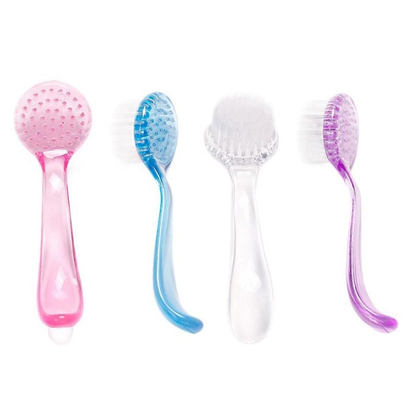 Small Animal Grooming Tools Soft Small Hamster Brush Round Head Long Hair Hedgehog Bathing Brush Hamster Cleaning Brush Bath Mini Brush Bear Cleaning Comb Cleaning 3