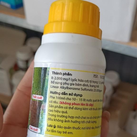 Quét rong rêu Mai vàng, tẩy rong, tẩy nám 100ml, sạch nấm Hồng không lo nấm bệnh. 1