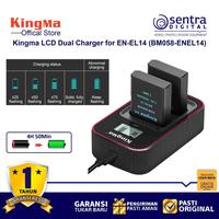 Gambar Kingma BM058 LCD Dual Charger for En-El14 for Nikon D3400 D3500 D5300 dari Sentra Digital Kota Surabaya 2 Tokopedia