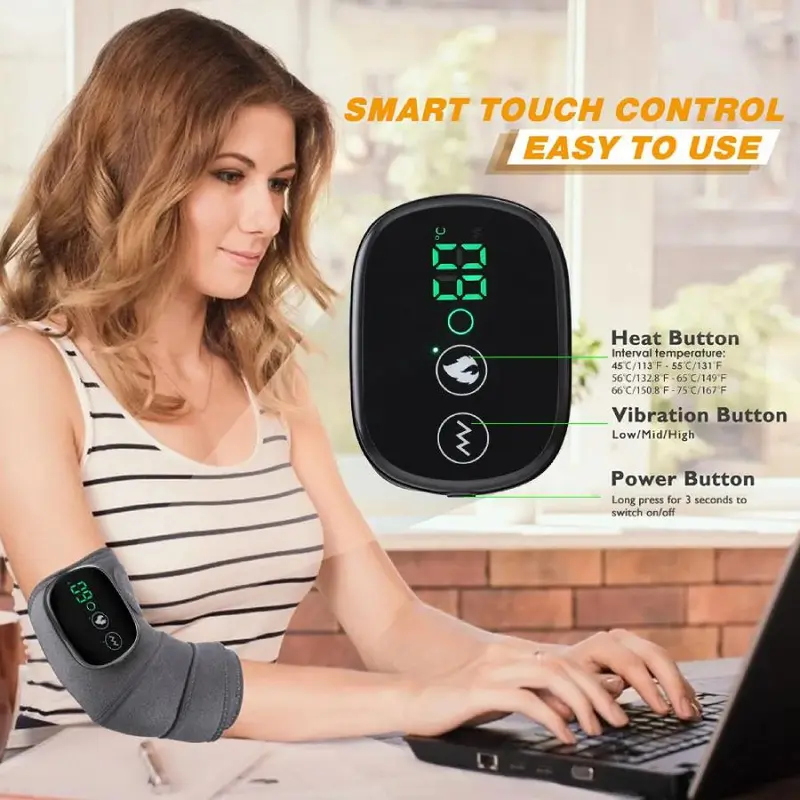 Heated Vibration Knee Massager, Adjustable Electric Knee Massager, Muscle Relaxation Heated Massage Equipment, Stocking Fillers Gift 8