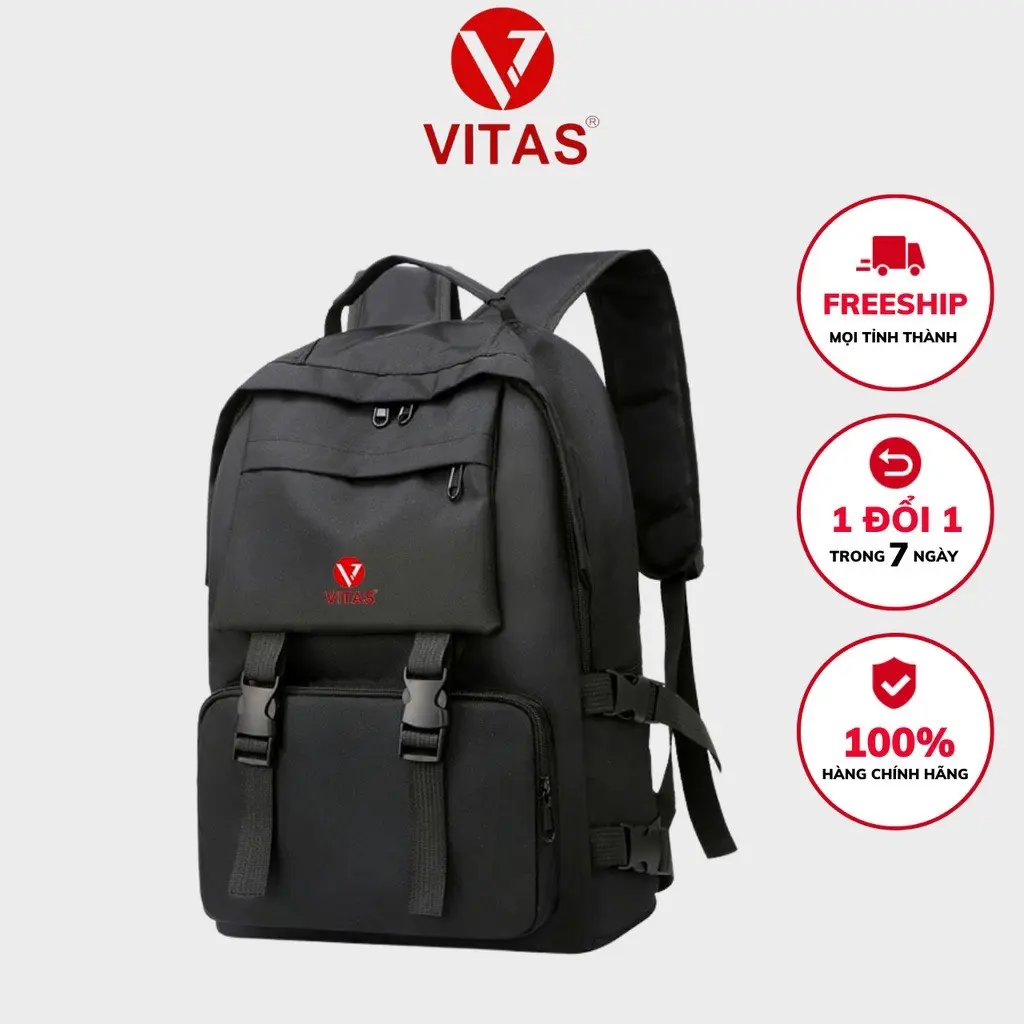 Balo đi học nam nữ ZENBAG cặp đi học nữ thời trang màu đen đựng laptop 15. inch BL270 Da Đeo Vai