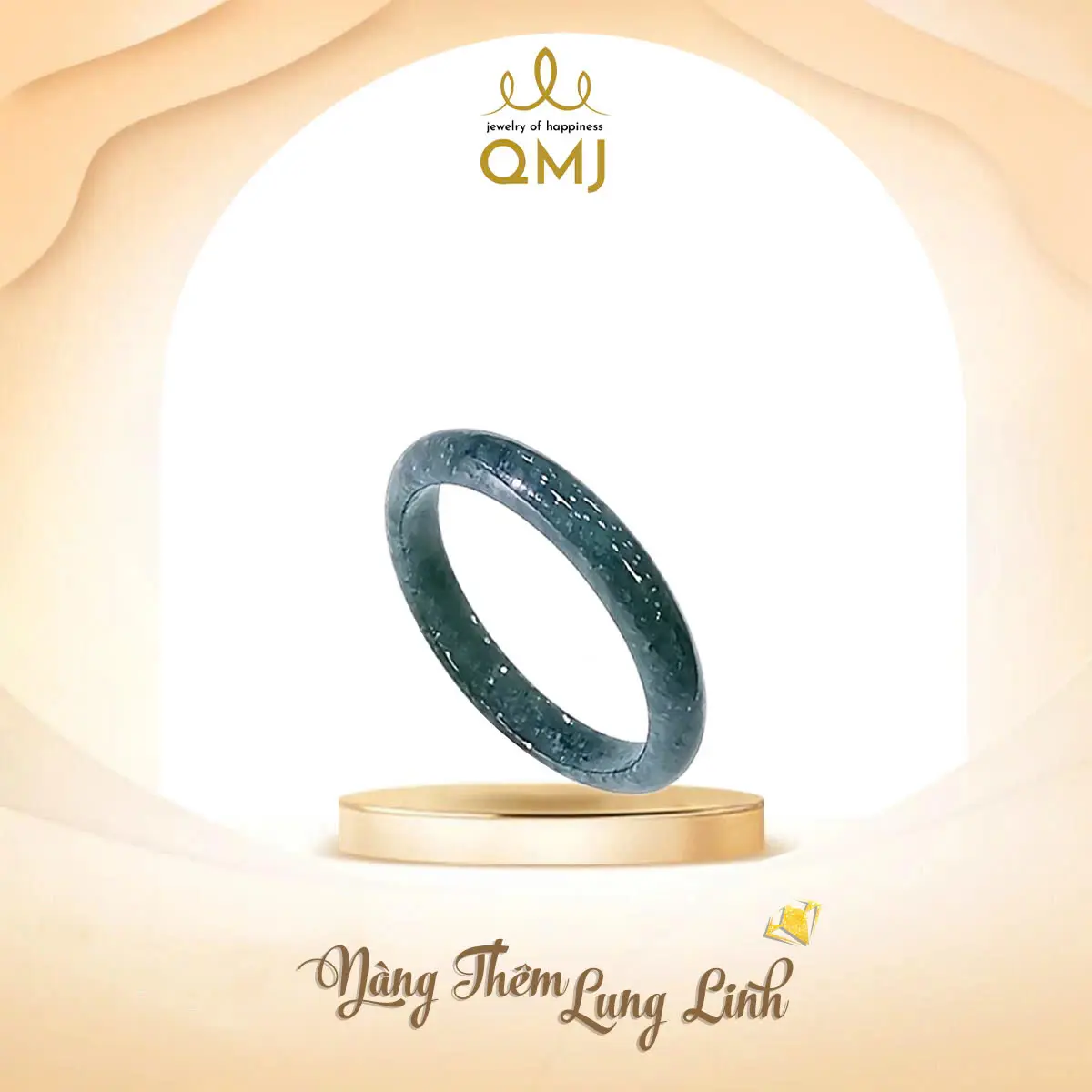 QMJ STORE - Q3 NHẪN LAM NGỌC  đẹp xuất sắc