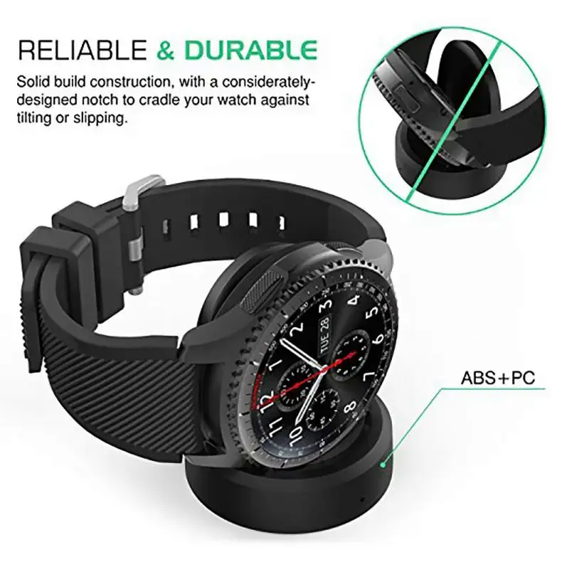 Bộ sạc không dây, cho đồng hồ thông minh Samsung Galaxy, đế sạc nhanh, cho đồng hồ thông minh Samsung Gear S3 Classic Frontier S2 1