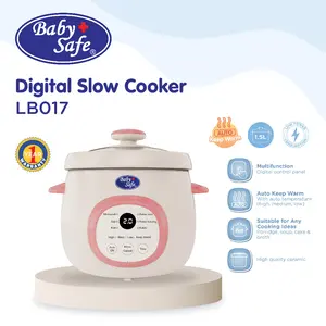 BabySafe - LB017 - Slow Cooker MPASI | Slow Cooker Serbaguna | Slow Cooker Multifungsi | Slow Cooker Digital