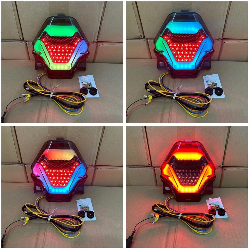 Đèn Hậu TST [ Chỉnh Bằng Áp ] Gắn Exciter 150 Nhiều Màu Sắc , Chế Độ Tích Hợp Xi Nhan - Phụ tùng