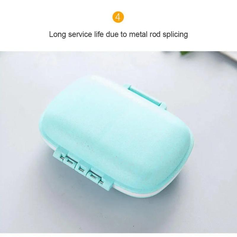 Product Introduction of Hộp Đựng Thuốc Cầm Tay Kích Thước Nhỏ, 8 Ngăn, Hộp Sắp Xếp Thuốc Du Lịch, Hộp Đựng Viên Thuốc Kín Lúa Mì, Hộp Đựng Đồ, Thích Hợp Cho Thuốc 23