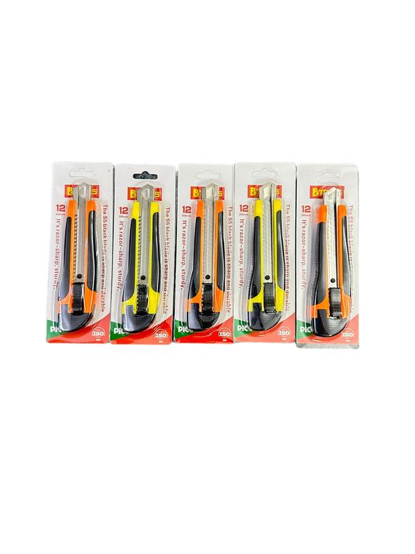  BTOOLS Dao Rọc Giấy Tay Cao Su 286 Bộ 3 Cây Nhựa Cao Su Đúc Lưỡi Dao Lớn 18x100mm Sk5 Sắc Bén Bền Bỉ Cho Văn Phòng Học Tập 