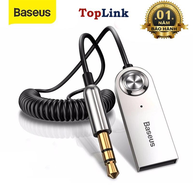 Baseus USB Bluetooth Adapter Dongle CABA01 Đối Với Xe 3.5mm Jack Aux Bluetooth 5.0 4.2 4.0 Receiver Loa Âm Thanh Âm Nhạc