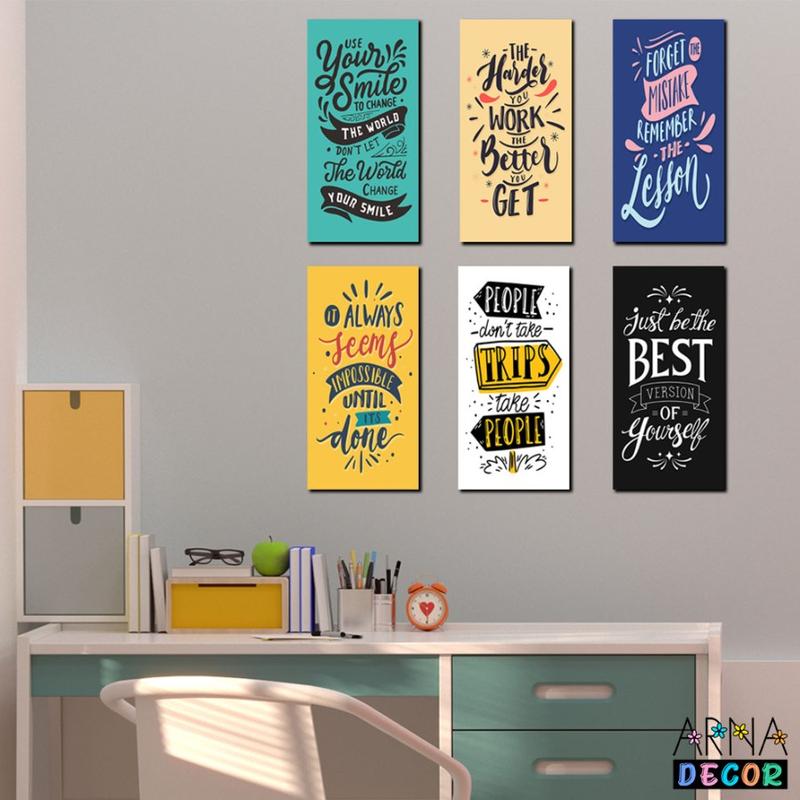 Hiasan Dinding Tema Quote Motivasi Walldecor Kamar Pajangan Poster ...
