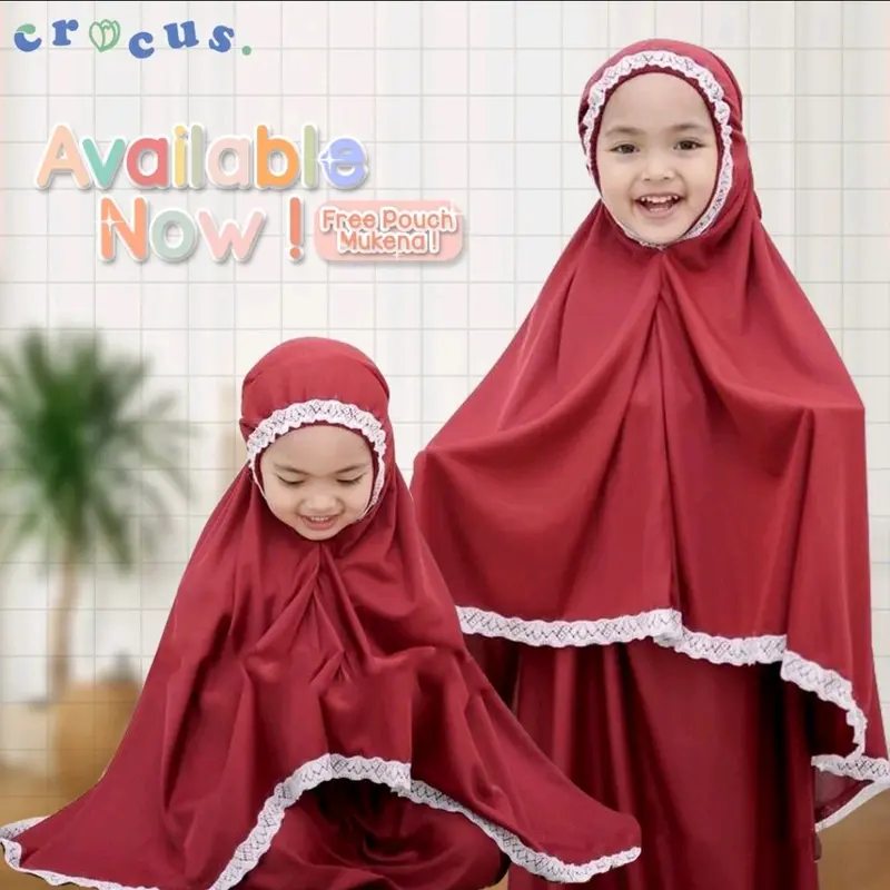 Mukena anak perempuan 2-5 tahun 8