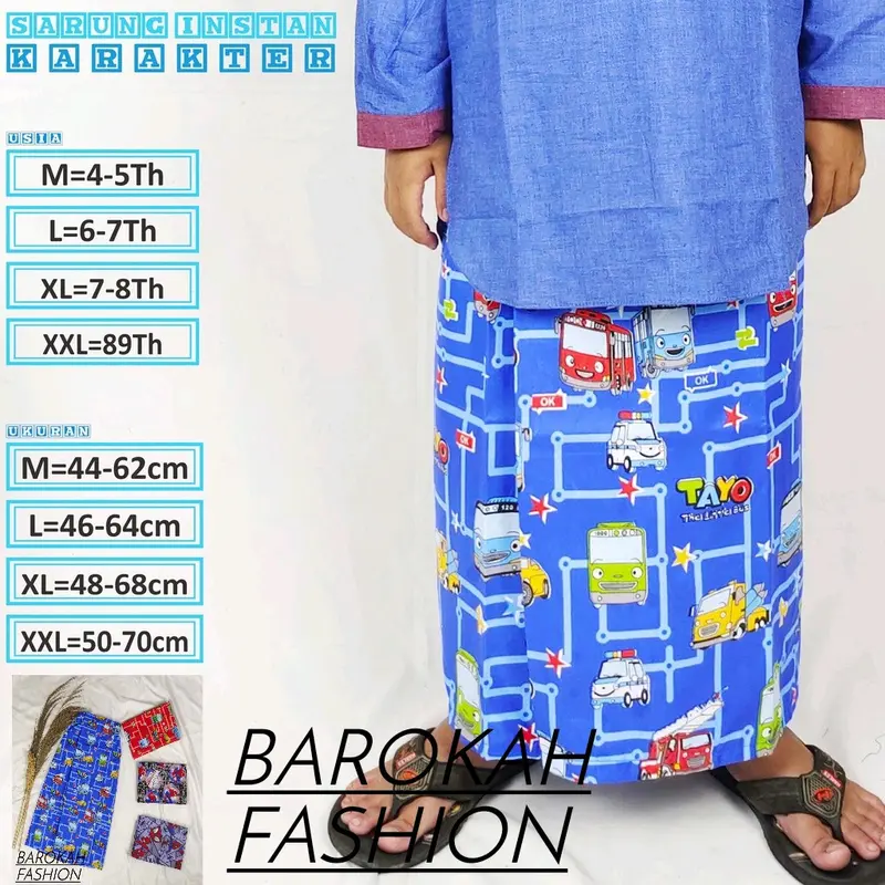 sarung instan anak krakter / sarung sunat 0