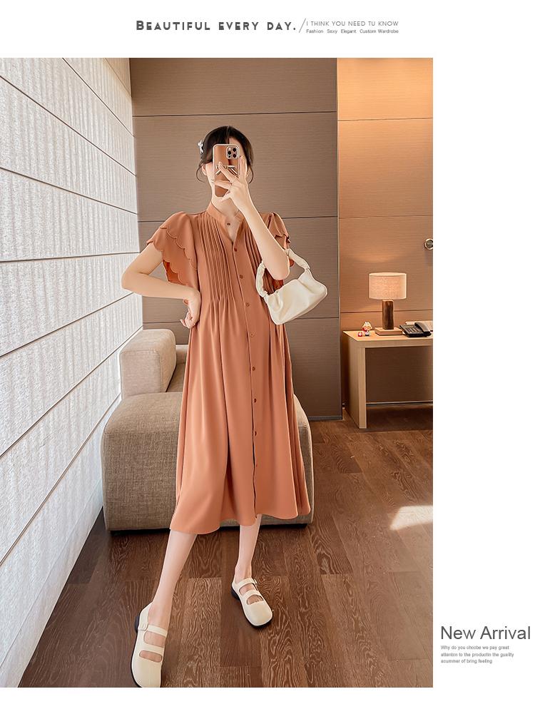 Product Introduction of E69990# Postpartum Embroidery Plus Size Womens Dresses Summer New Arrival Pregnancy Clothes Pregnant Mid-Long Breastfeeding Dress 16