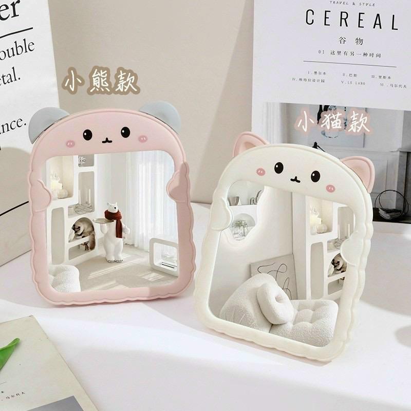 GƯƠNG ĐỂ BÀN TAI GẤU CUTE 3