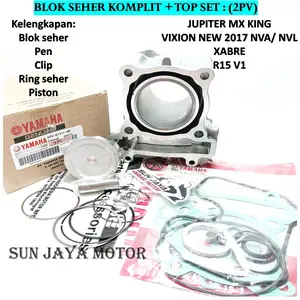 BLOK SEHER 2PV MX KING 150cc SET KOMPLIT RING PISTON KIT ( FREE TOP SET )