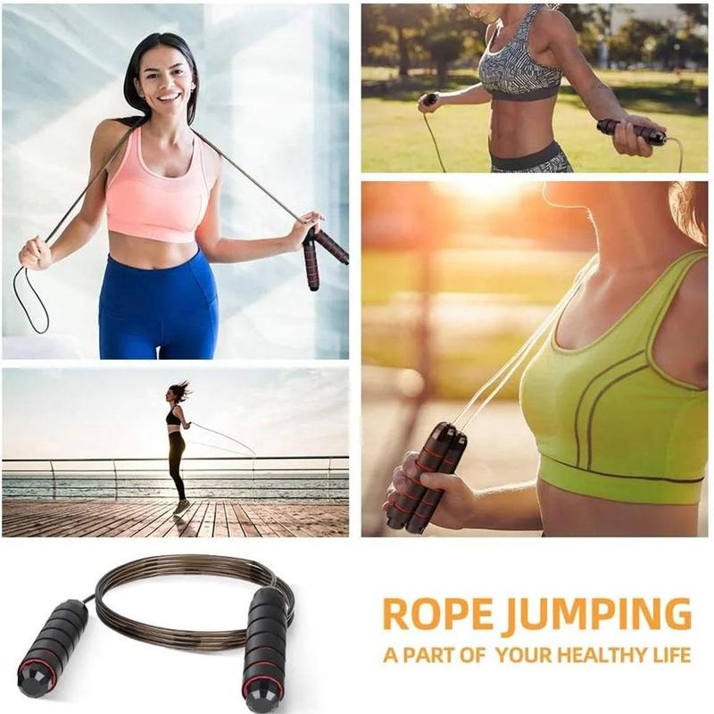 Product Introduction of Skipping Rope Fitness Physical Training Yoga Forged Skipping Bearing Wire Rope Rope Skipping P2V7 37