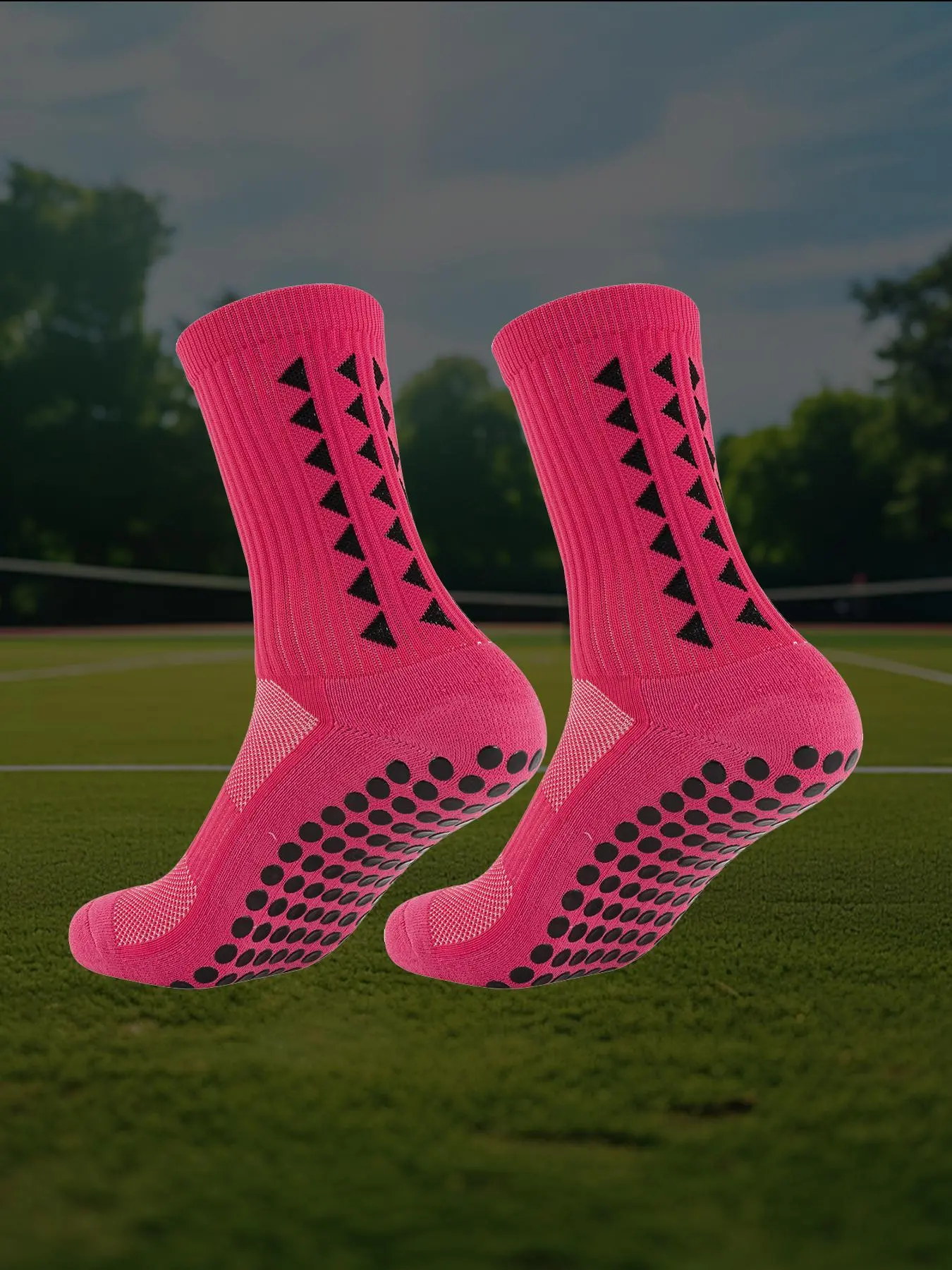 Unisex's Solid Athletic Sock, 1 Pair Breathable Comfortable Sports Sock for Running Jogging, Athletic Sock for Men & Women