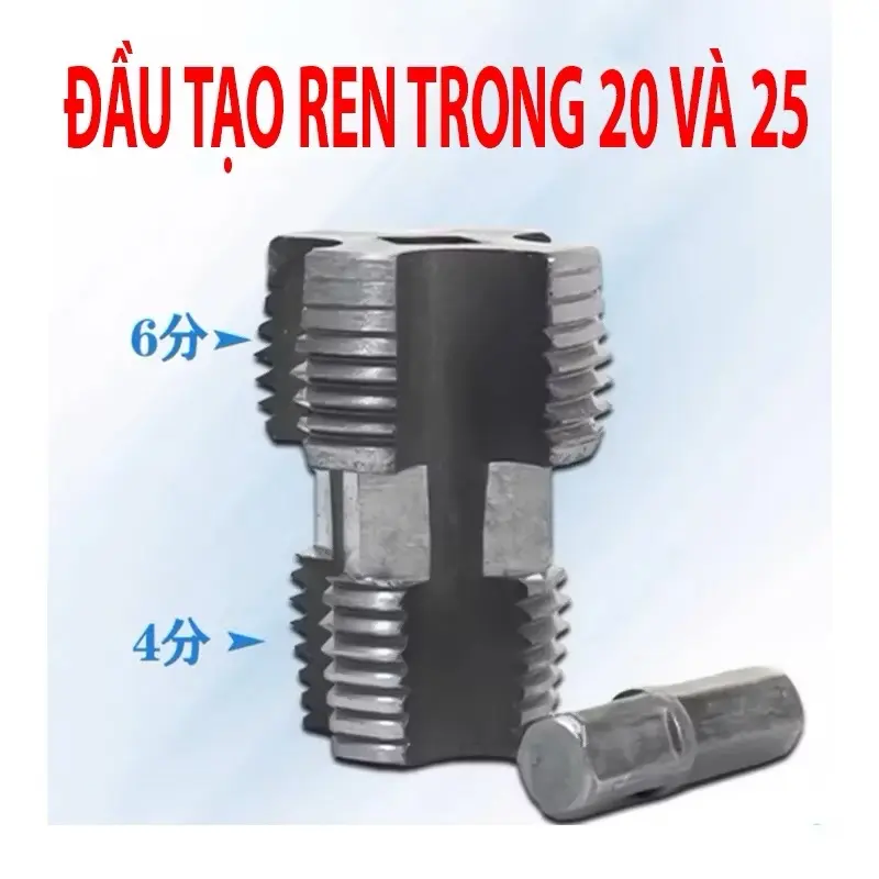 [ TUOSEN ] Dụng cụ tạo ren ống nước, Dụng cụ tạo ren ống nhựa PVC NPT Lắp máy khoan, Dụng cụ lắp máy khoan dễ dàng tiện 2