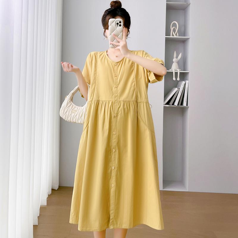 E69041# Pregnant Women Dress Korean Fashion Womens Dresses Stylish Summer Slim New Arrival Casual Dress Dress Pregnant 2
